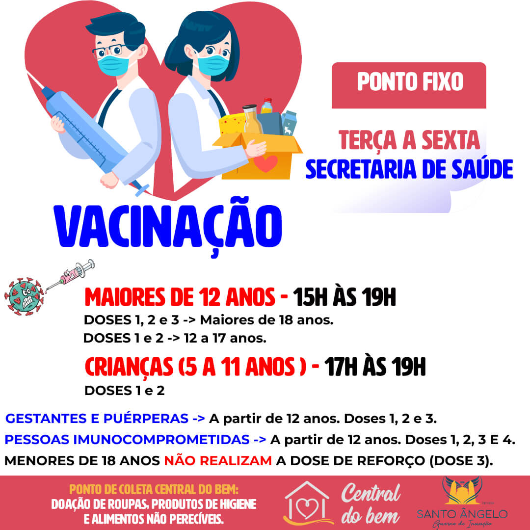 Ponto Fixo de Vacinação Covid-19 na Secretaria de Saúde